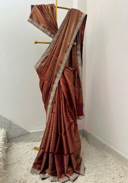 Authentic Kanjivaram Tissue Saree