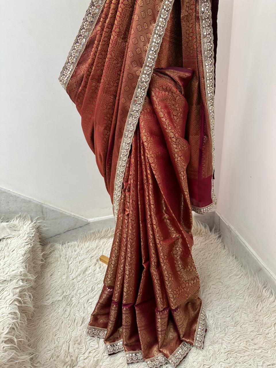 Authentic Kanjivaram Tissue Saree