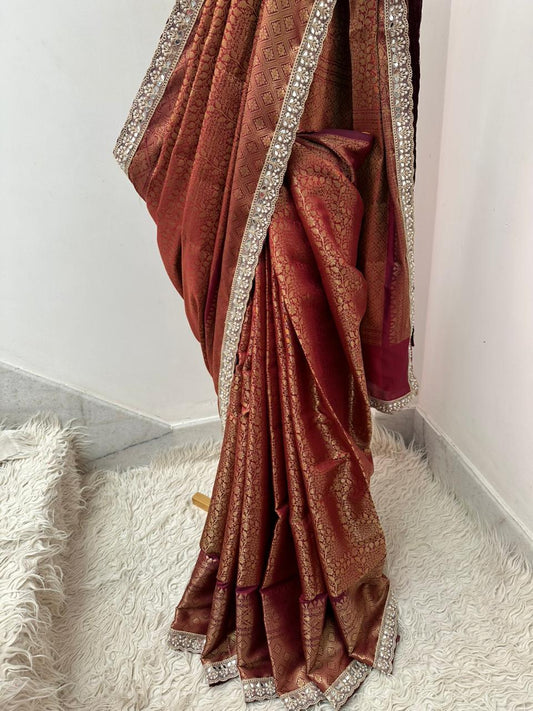 Authentic Kanjivaram Tissue Saree