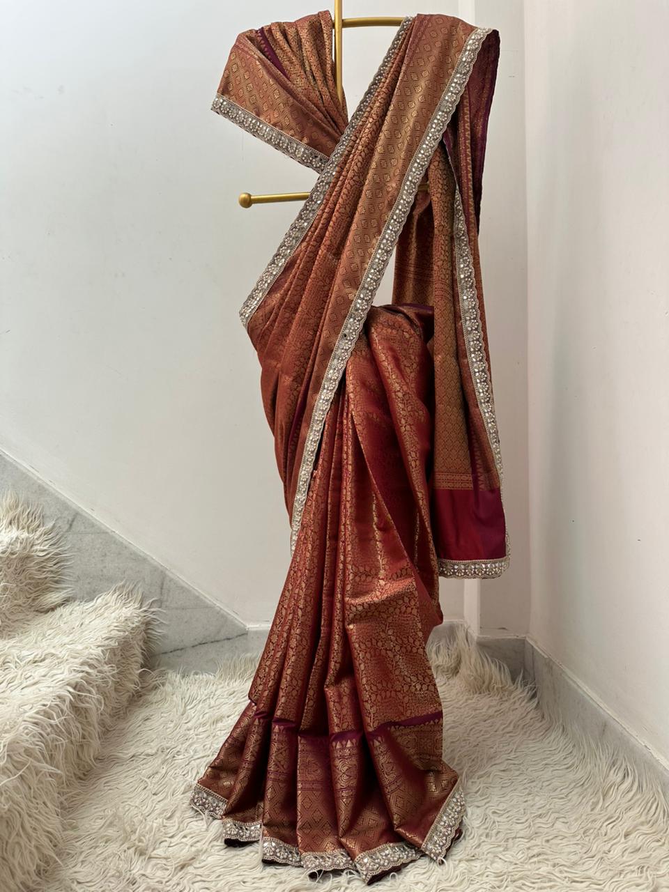 Authentic Kanjivaram Tissue Saree
