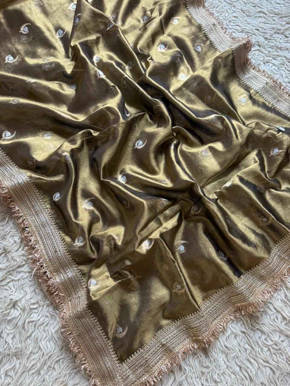Premium tissue Silk saree With blouse