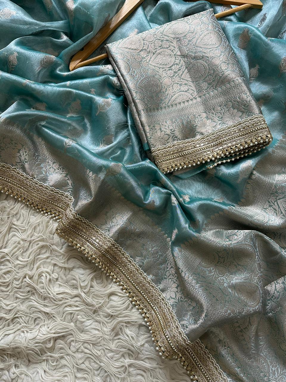 Premium tissue Silk saree With blouse