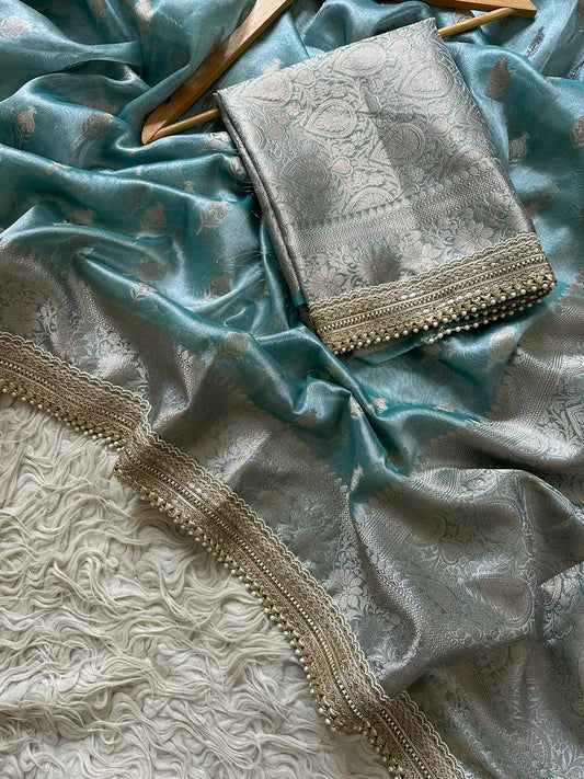 Premium tissue Silk saree With blouse