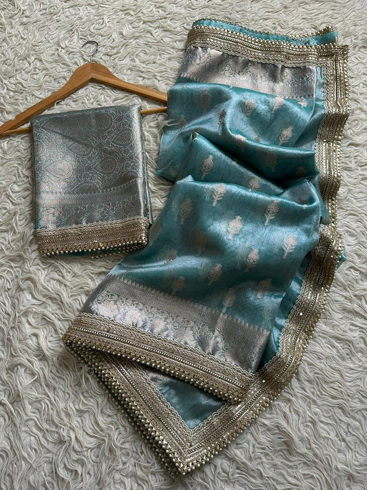 Premium tissue Silk saree With blouse