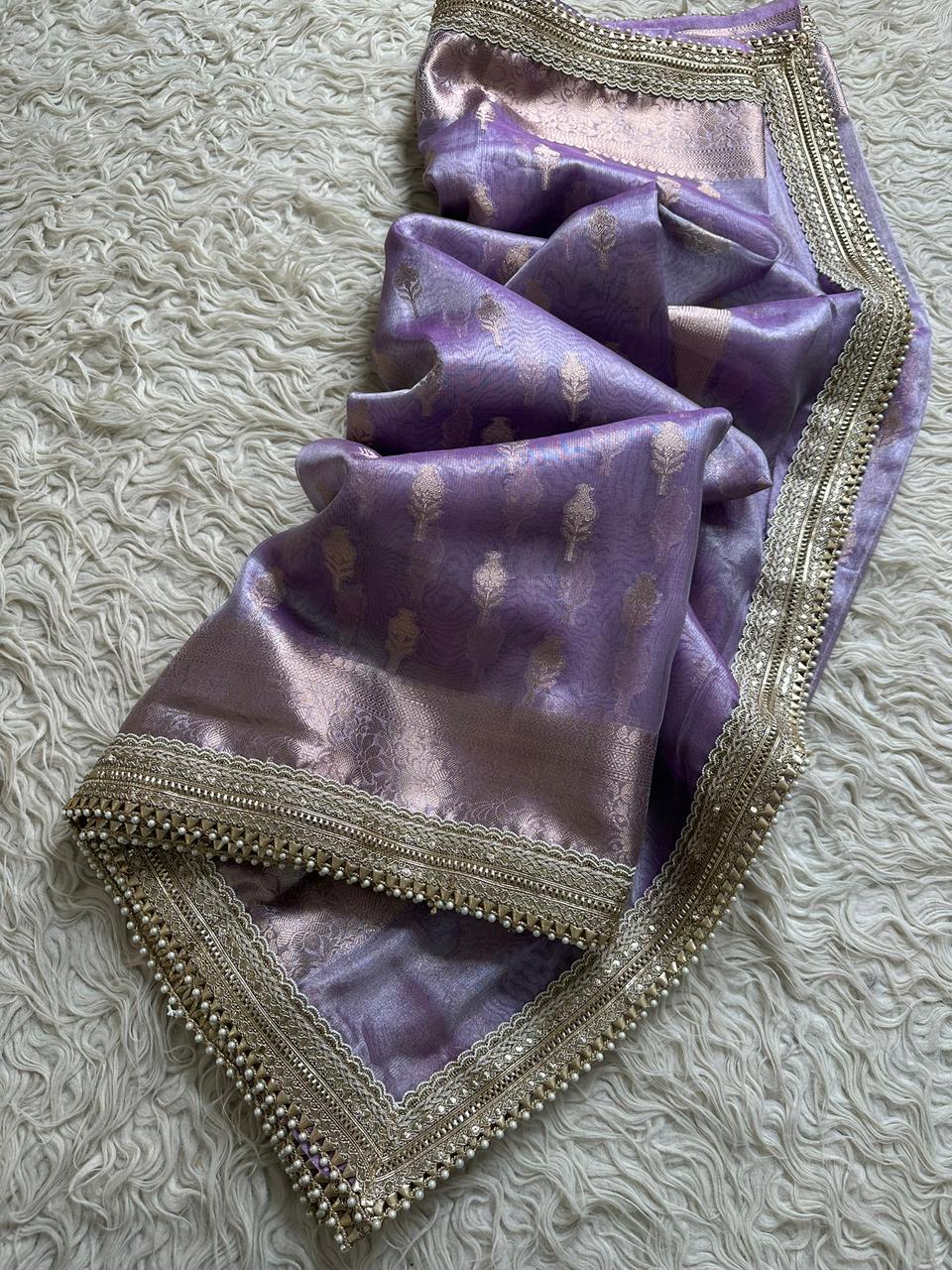 Premium tissue Silk saree With blouse
