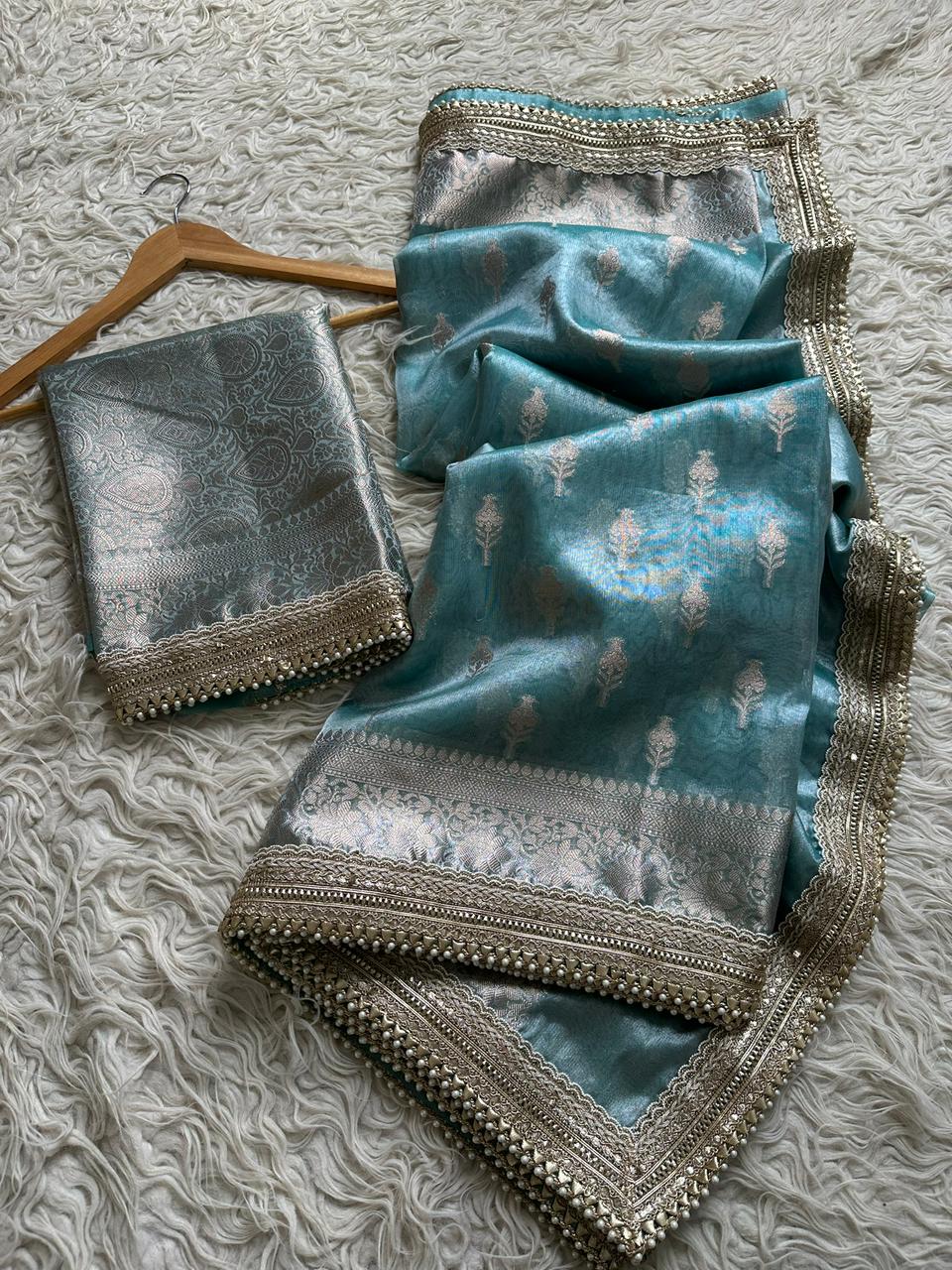 Premium tissue Silk saree With blouse