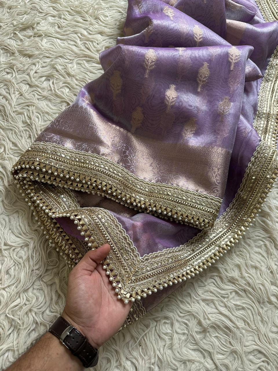 Premium tissue Silk saree With blouse