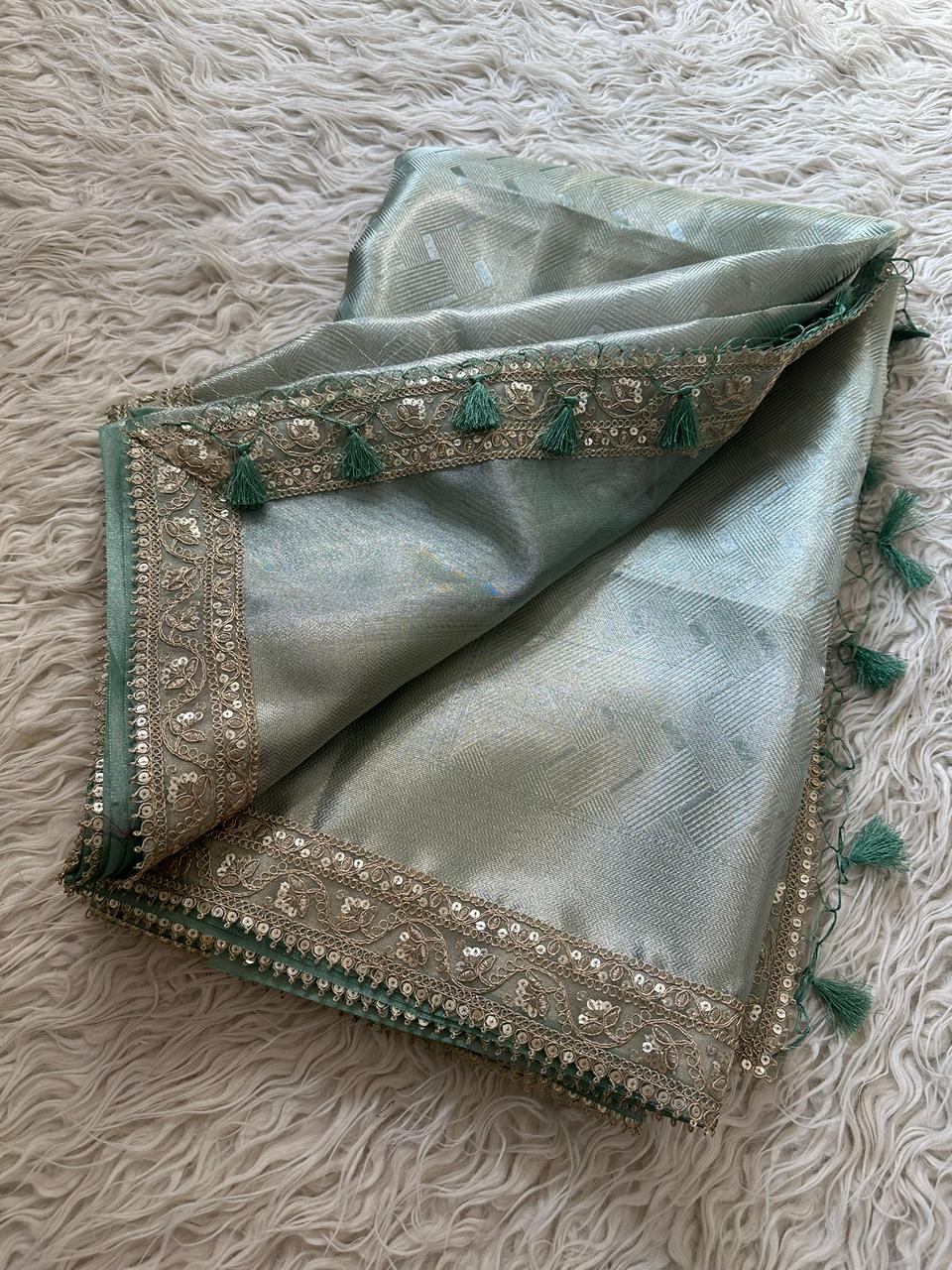 Premium tissue Silk saree With blouse