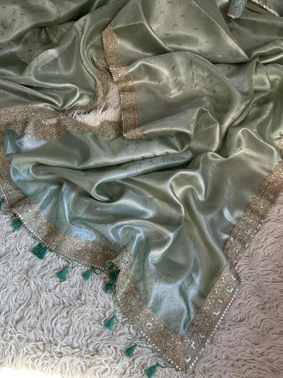 Premium tissue Silk saree With blouse