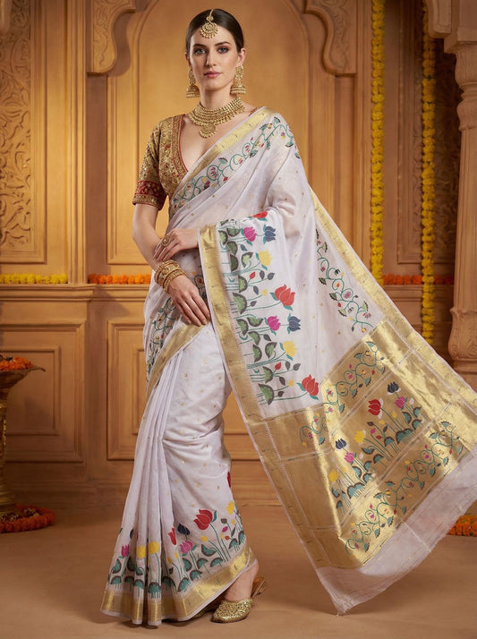 Banarasi Soft Silk Saree With Blouse