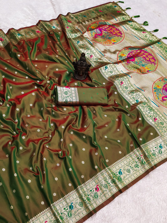 Banarasi Soft Silk Saree With Blouse