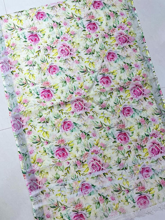 Pure Linen Digital Print Dupatta