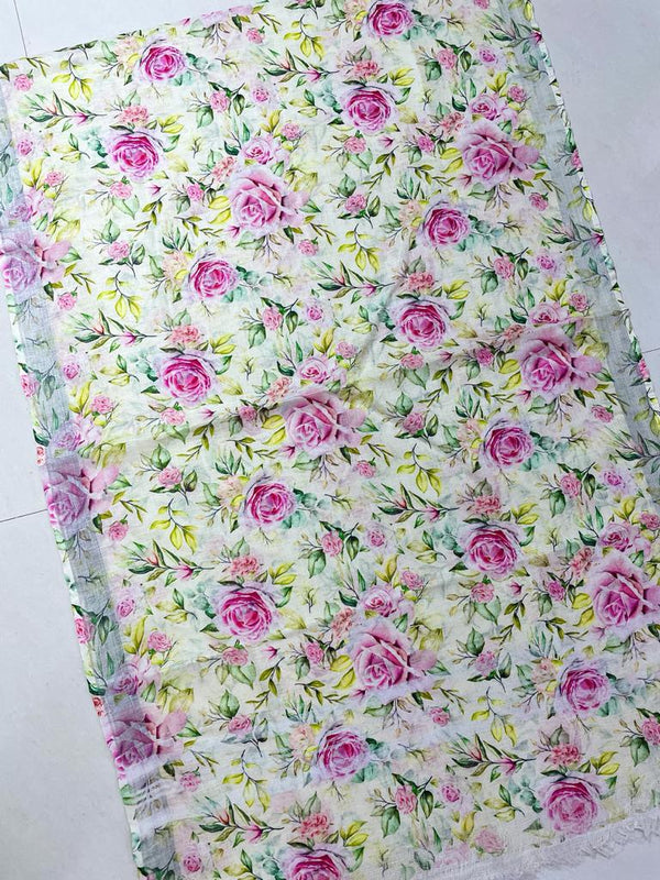 Pure Linen Digital Print Dupatta