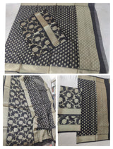 Pure Kota Doriya Zari Work Unstitched Suit With Dupatta & Bottom