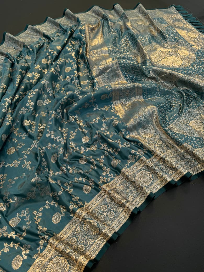 Banarasi Soft Silk Saree With Blouse
