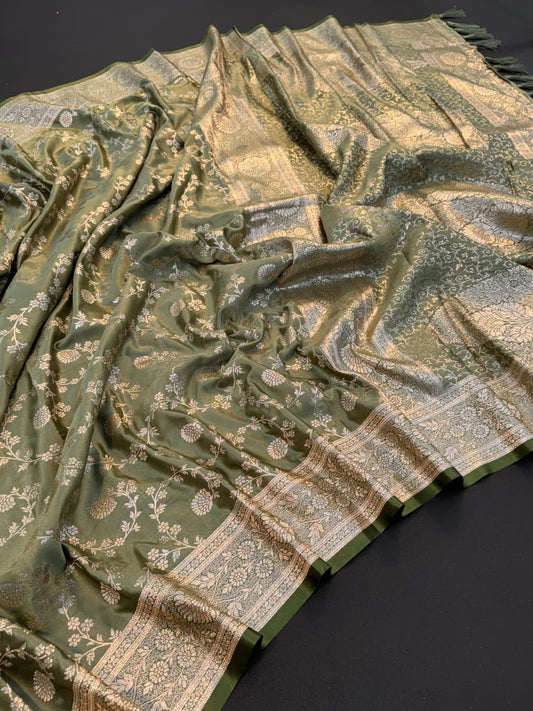 Banarasi Soft Silk Saree With Blouse