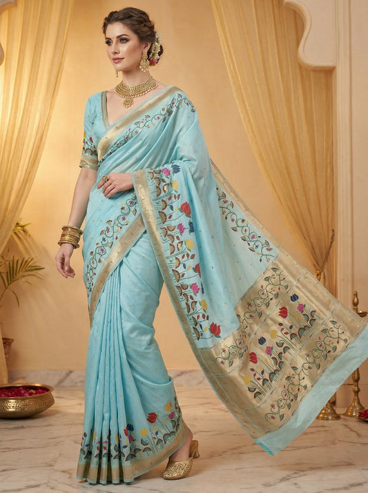 Banarasi Soft Silk Saree With Blouse