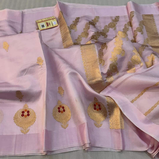 Banarasi Soft Silk Saree With Blouse