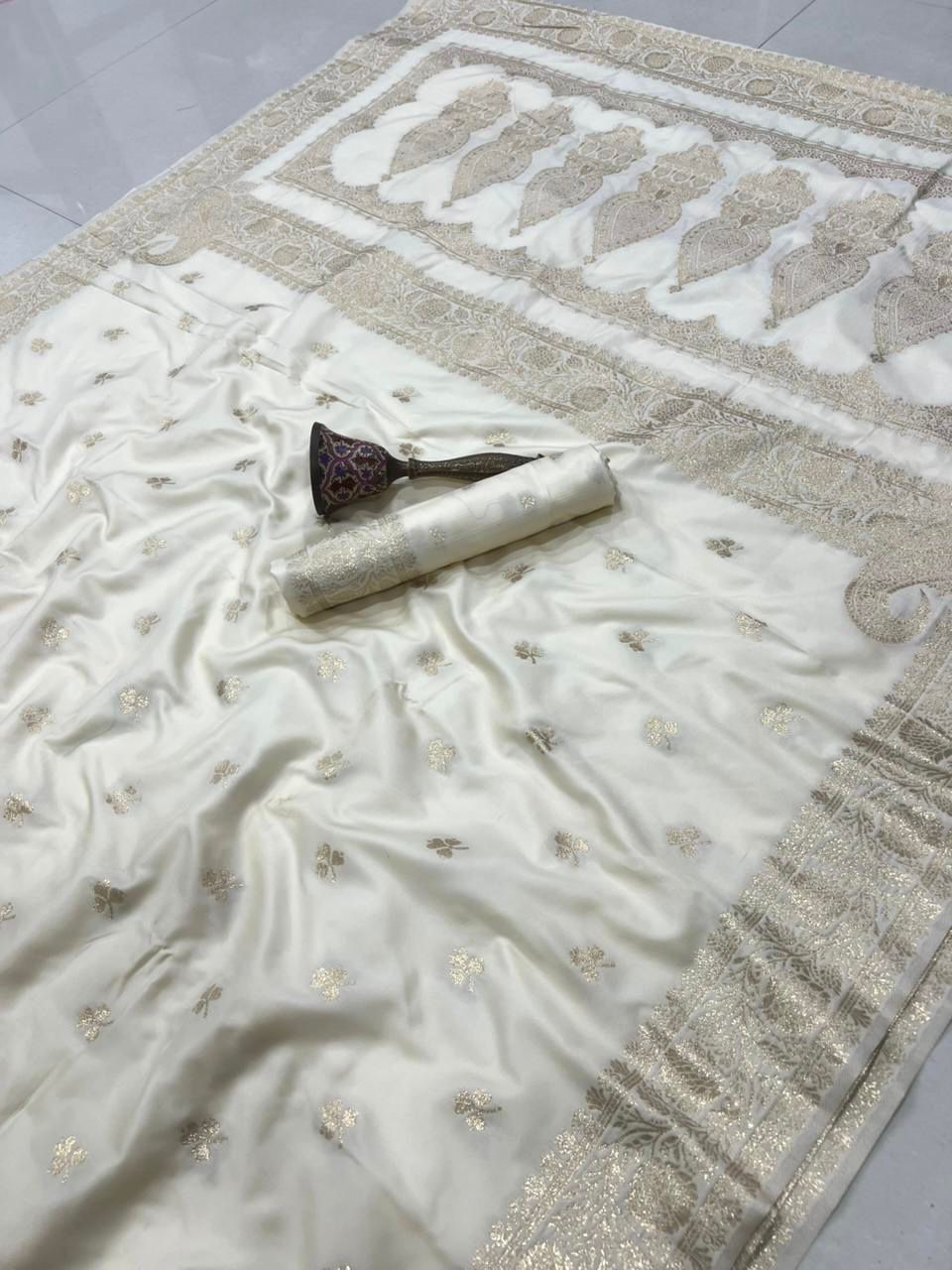 Banarasi Soft Silk Saree With Blouse