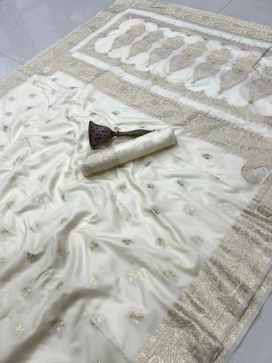 Banarasi Soft Silk Saree With Blouse