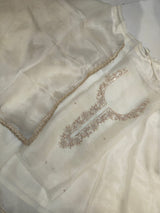 Pure Organza unstitched Suit With Gota Pati Work Dupatta