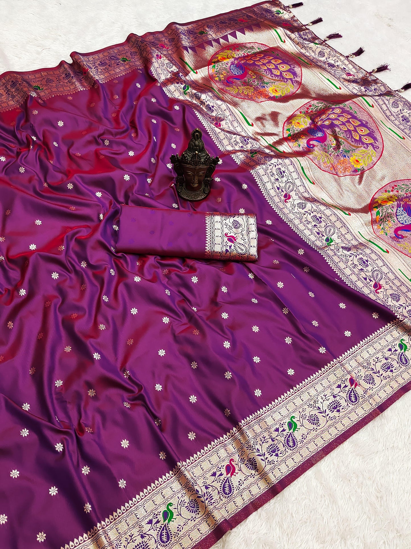 Banarasi Soft Silk Saree With Blouse