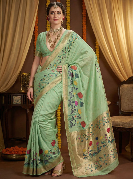 Banarasi Soft Silk Saree With Blouse