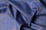 Beauty Bush Polyester & Viscose Checks Fabric