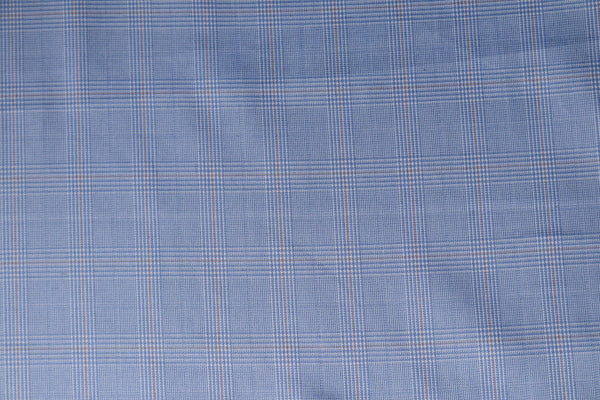 Beauty Bush Polyester & Viscose Checks Fabric