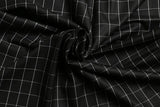 Beauty Bush Polyester & Viscose Checks Fabric