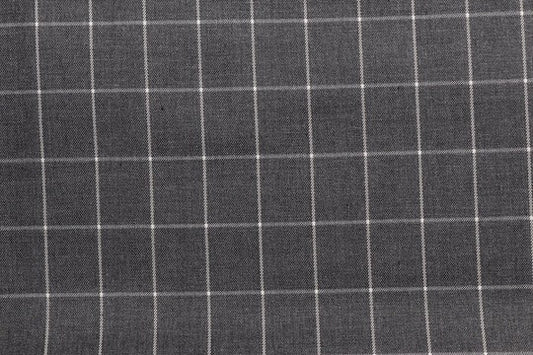 Beauty Bush Polyester & Viscose Checks Fabric