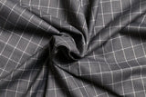 Beauty Bush Polyester & Viscose Checks Fabric