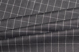 Beauty Bush Polyester & Viscose Checks Fabric