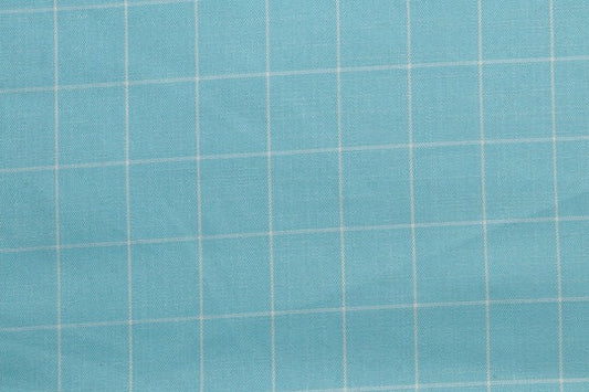 Beauty Bush Polyester & Viscose Checks Fabric