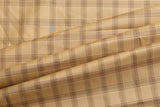 Beauty Bush Polyester & Viscose Checks Fabric