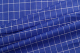 Beauty Bush Polyester & Viscose Checks Fabric