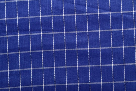 Beauty Bush Polyester & Viscose Checks Fabric