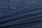 Beauty Bush Polyester & Viscose Checks Fabric