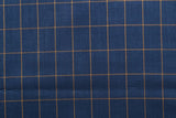 Beauty Bush Polyester & Viscose Checks Fabric