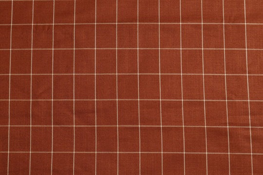 Beauty Bush Polyester & Viscose Checks Fabric